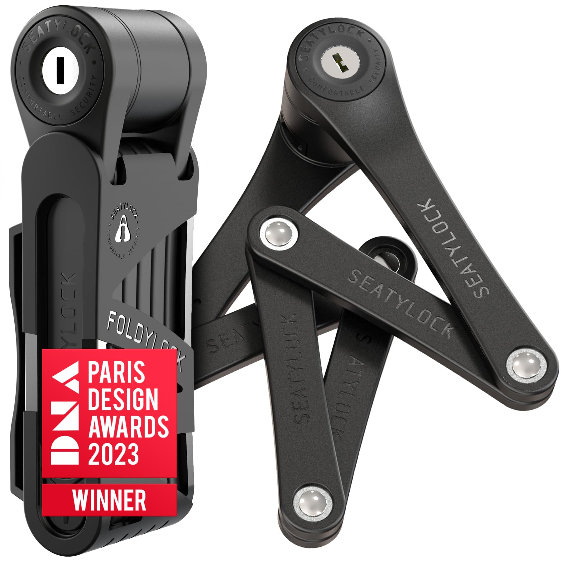 FoldyLock Mini Folding Bike Lock – Heavy Duty High Security Key Lock