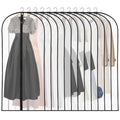 12 Pack Dress Bags Covers Long, 55in PEVA Garment Bags Suit Bags,Black Edge - image 1