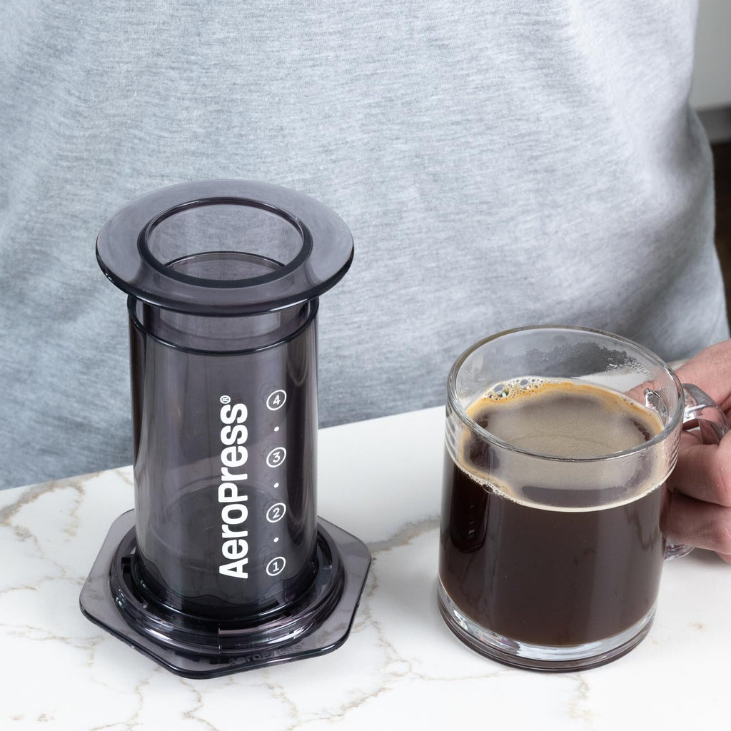 AeroPress Clear Coffee Press – Shatterproof Tritan 3-in-1 Brewer