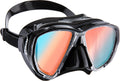 Cressi Big Eyes Diving Mask – UV Blue/Orange Lenses, Black Silicone