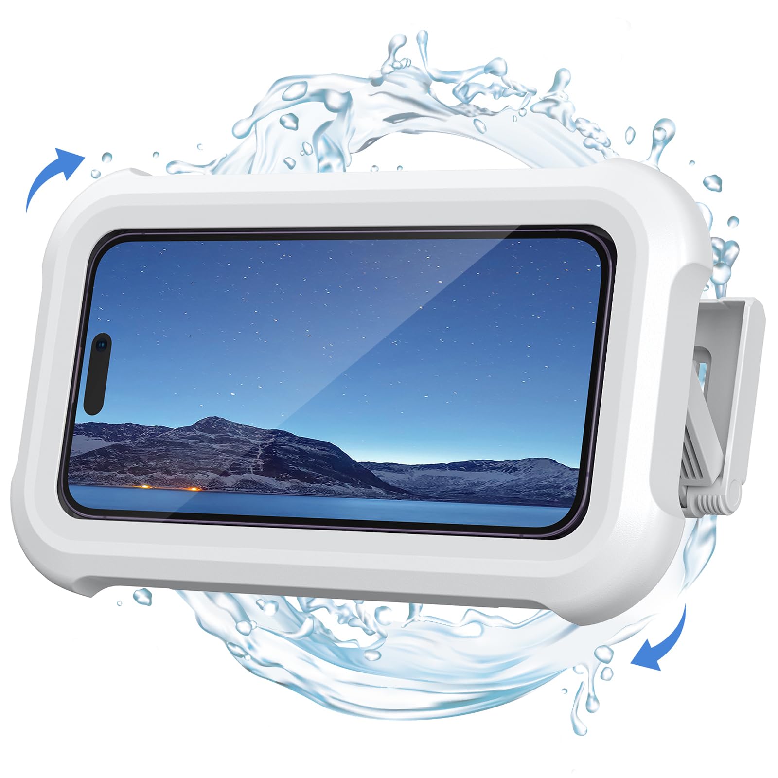 Lamicall Waterproof Shower Phone Holder – 480° Rotation Wall Mount Case