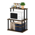 Furinno Turn-N-Tube 3-Tier Kitchen Bakers Rack - Columbia Walnut