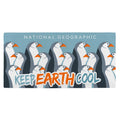National Geographic Penguin Beach Towel | Kids Animal Print Cotton