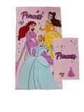 Disney Princess Pink Cotton Terry Bath Towel Set | 2-Pack by Hermet