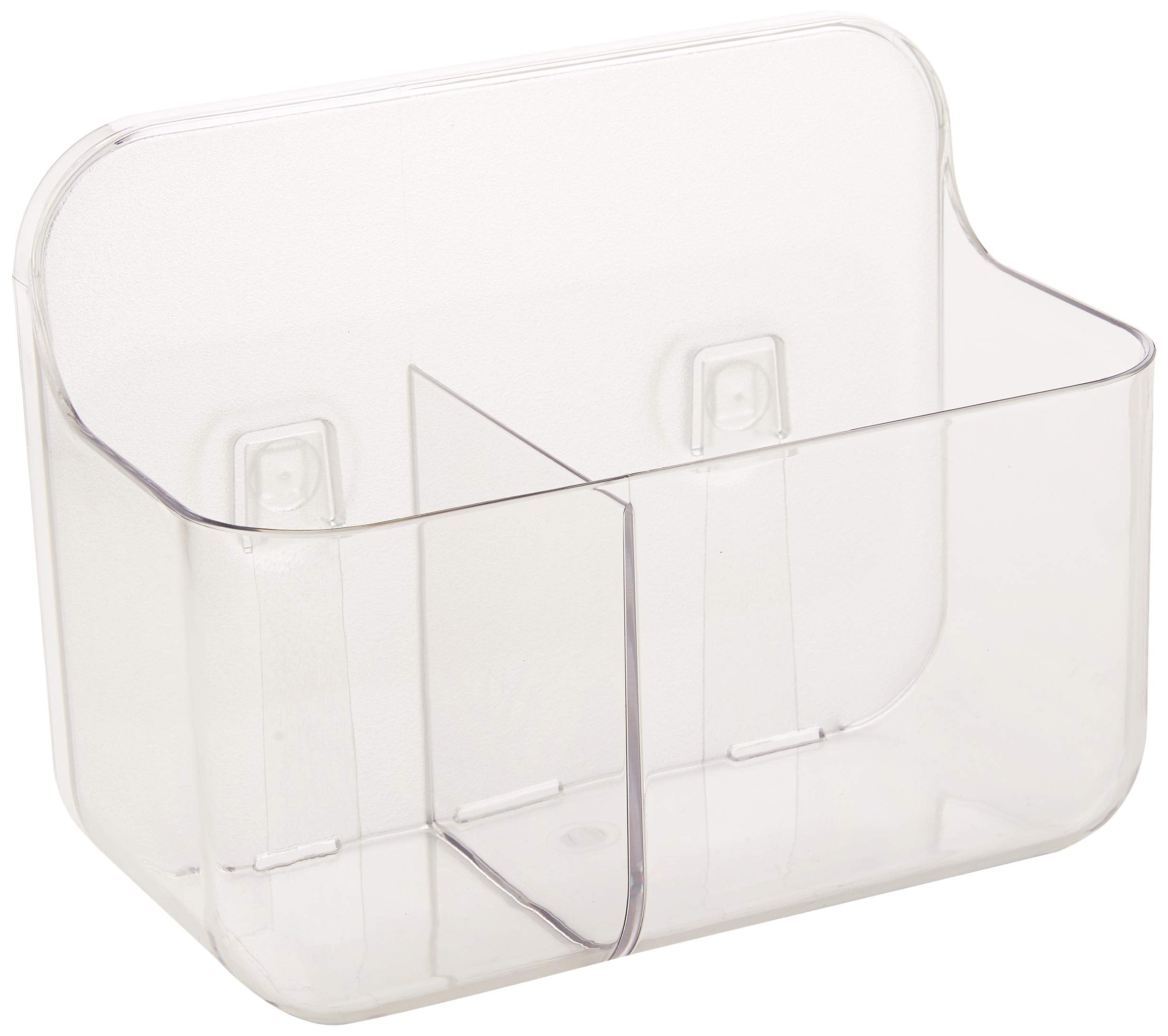 Addis Invisifix Bathroom Toothbrush Caddy | No-Drill 2-Compartment Holder
