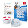 Clear Rubber Door Stopper - 12 Pack Self Adhesive Wall Guard