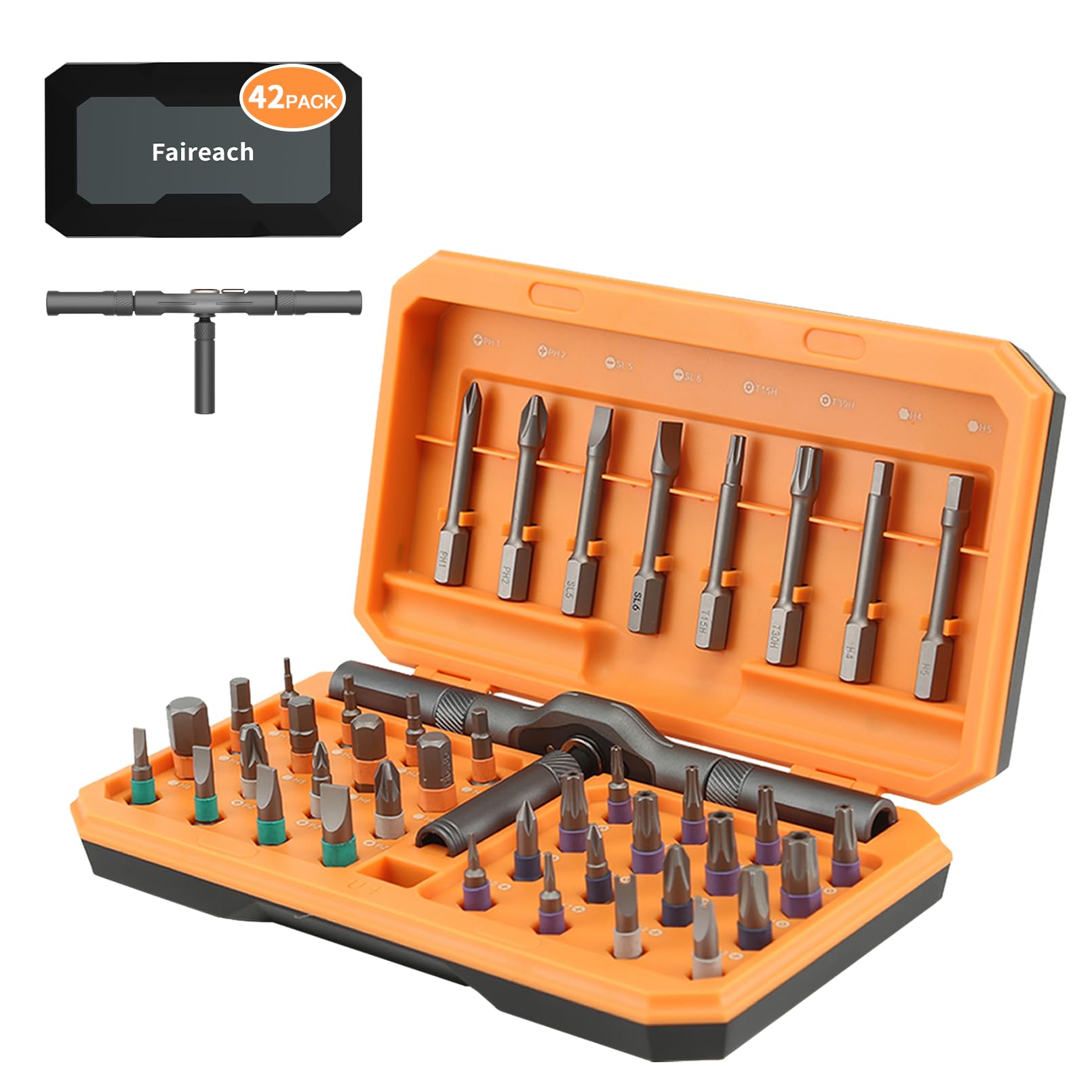 Faireach 42-in-1 Ratchet Screwdriver Set | Magnetic Precision Tool Kit
