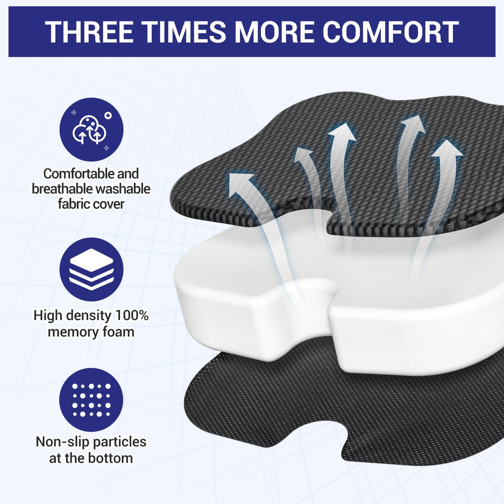 Car Cushion for Driving Seat, Booster Car Seat Improve Driving Visibility - image 3