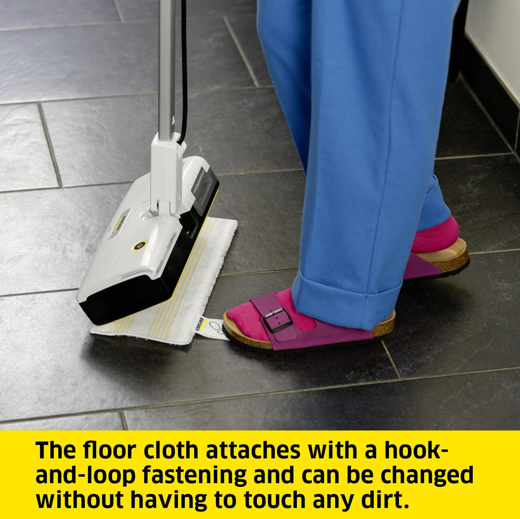 Kärcher SC 1 Upright Steam Mop – Slim Hard Floor Cleaner with EasyFix