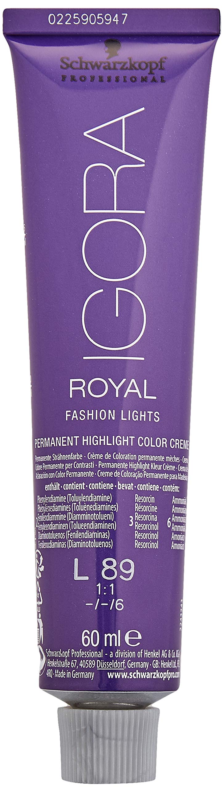 Schwarzkopf Igora Royal Fashion Lights L-89 Red Violet Hair Color 60ml