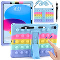 KATUMO iPad 11th/10th Gen Silicone Case with Strap & Stylus Pen
