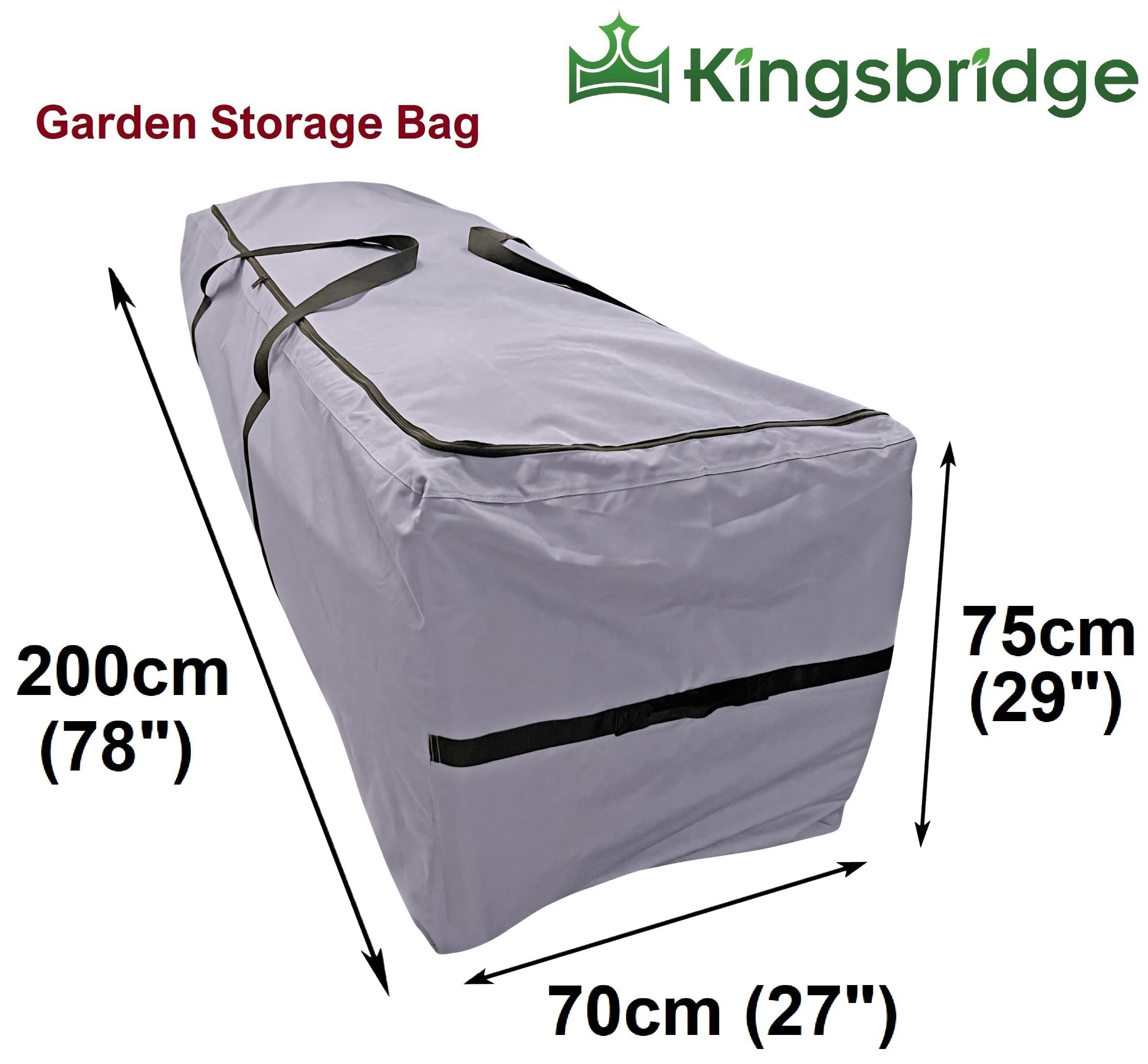 Kingsbridge Heavy Duty Garden Cushion Storage Bag | 600D Oxford Fabric