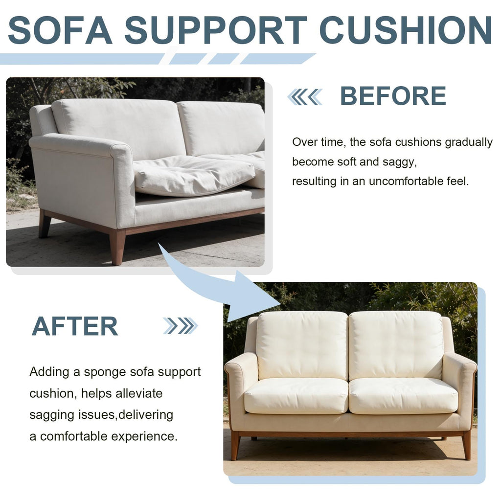CAAGGMM Sofa Cushion Support, 2 Pack 50.5 x 50.5 cm Couch Cushion Support for Sagging Seat, Foam Sofa Supportive Boards