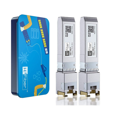 Jolof Store 10G SFP+ to RJ45 Copper Transceiver for Ubiquiti (2-Pack)