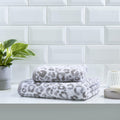 Fusion Grey Animal Print Bath Sheet | 100% Cotton 550gsm Towel
