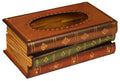 Tebery Antique Book Tissue Box Holder – Wooden Novelty Napkin Dispenser