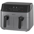 EMtronics Dual Air Fryer | 9L Extra Large Double Basket | 1750W Digital