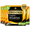 Twinings English Breakfast Black Tea - 320 Tea Bags Bulk Multipack