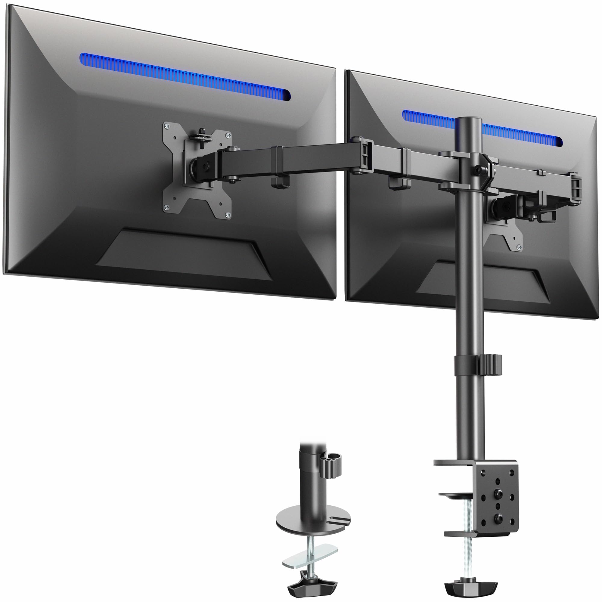 VIVO Dual Monitor Desk Mount | Heavy Duty Steel Stand for 30" Screens