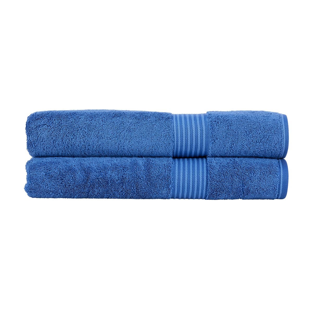 Christy Supreme Hygro Bath Sheets - 2 Pack Supima Cotton - Deep Sea Blue
