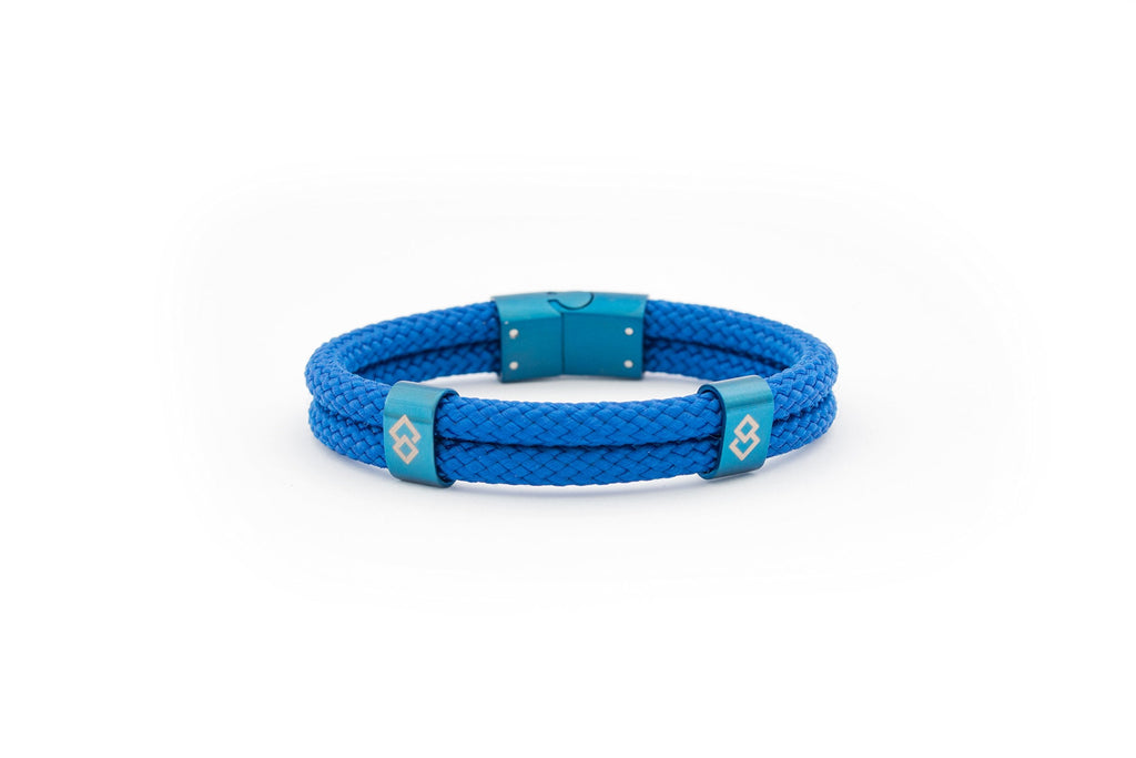 Trion:Z Zen Loop Duo Magnetic Bracelet – Unisex ANSPO Wristband, Indigo