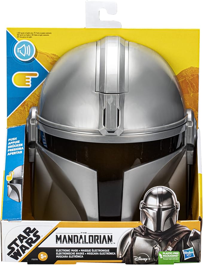 Star Wars The Mandalorian Electronic Mask by Hasbro – 3 Sound Effects