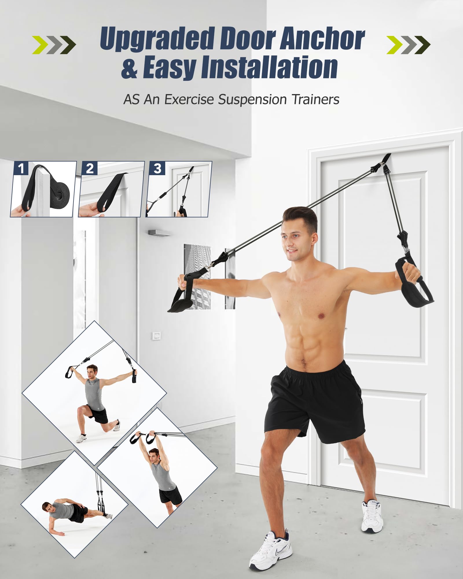ALongSong Pilates Bar Set | 6 Latex Resistance Bands (120lbs) for Home Gym