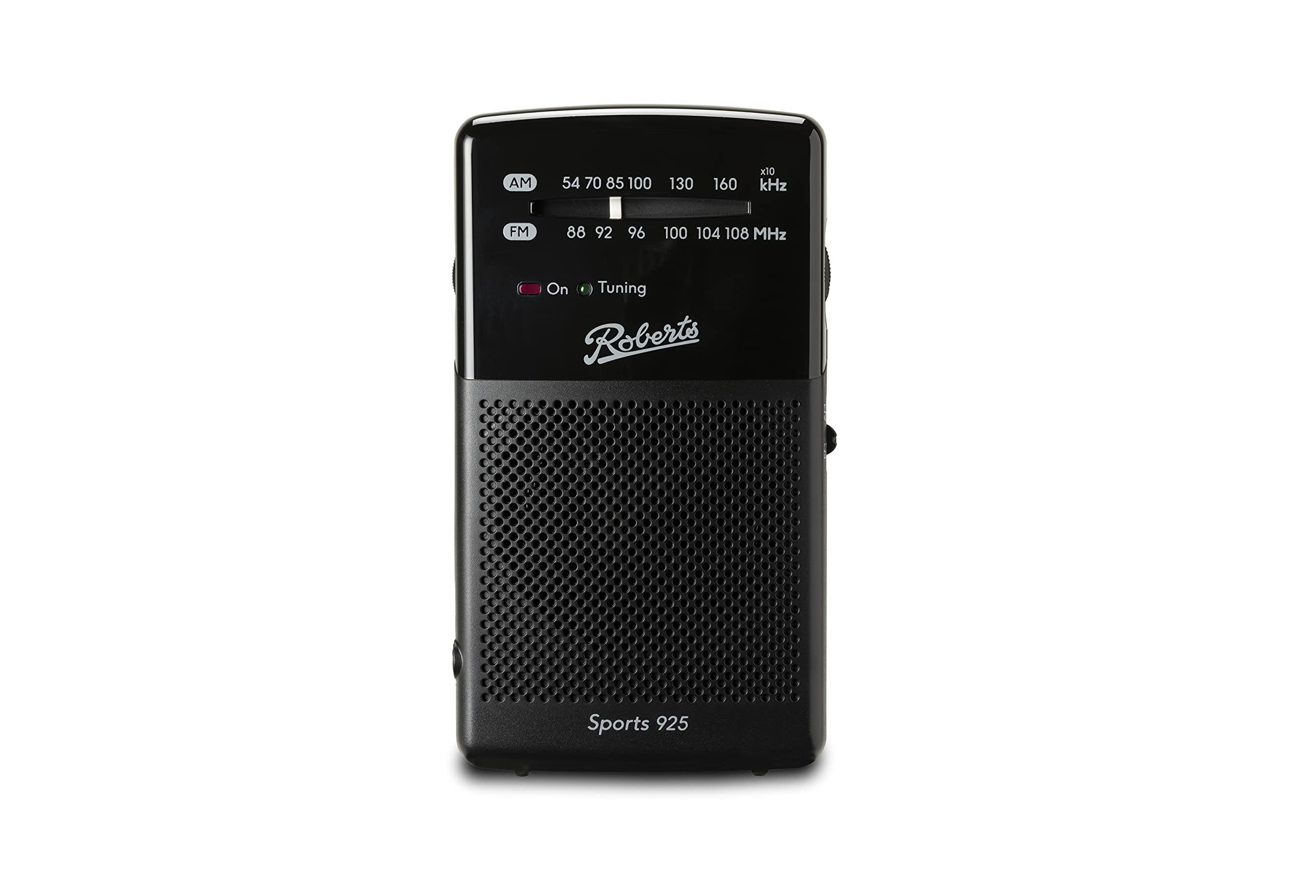 Roberts SPORTS 925 Personal FM/AM Radio - Portable Pocket Radio, Black