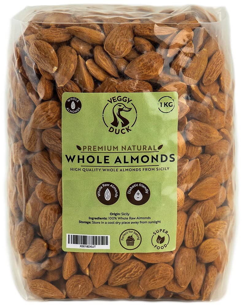 Veggy Duck – Italian Raw Whole Almonds from Sicily, Premium – 1kg