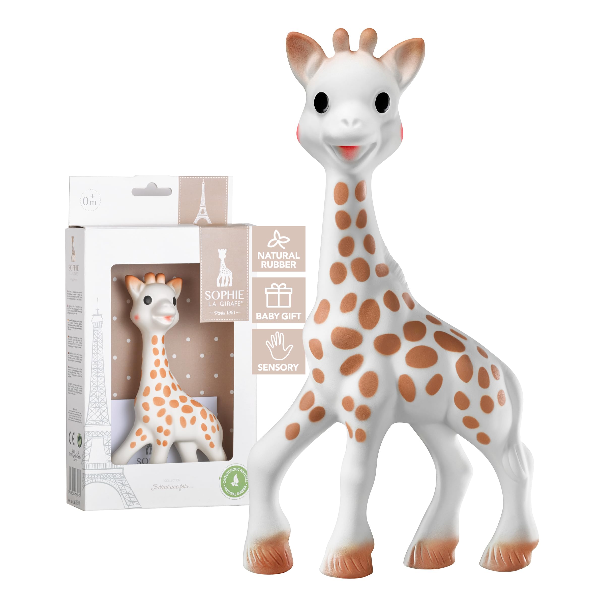 Sophie la girafe Original Baby Teething Toy – 100% Natural Rubber