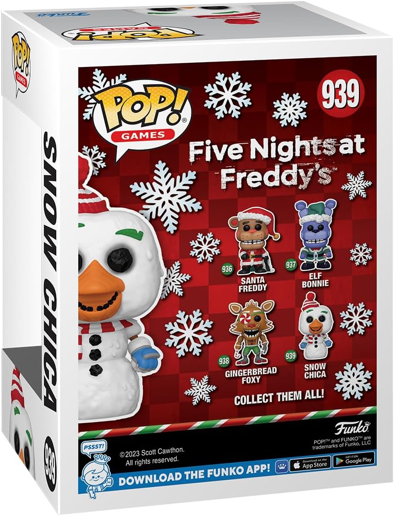 Funko Pop! Games: FNAF Holiday Snow Chica Vinyl Figure - 3.75"