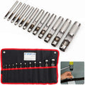 Spurtar 12-Piece Steel Hollow Leather Punch Set (1/8"-3/4") with Bag
