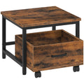 HOOBRO Mini Fridge Stand with Movable Storage Drawer