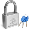 Magmaus PDL40 Heavy Duty Waterproof Outdoor Padlock - Stainless Steel