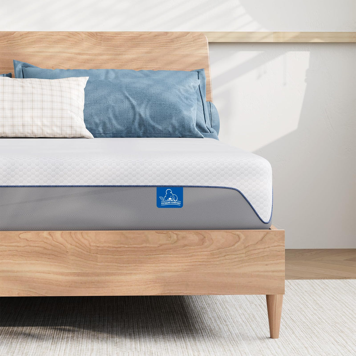 Doubleslee Memory Foam Mattress Double, Medium Firm Feel, 135x190x20cm - image 5