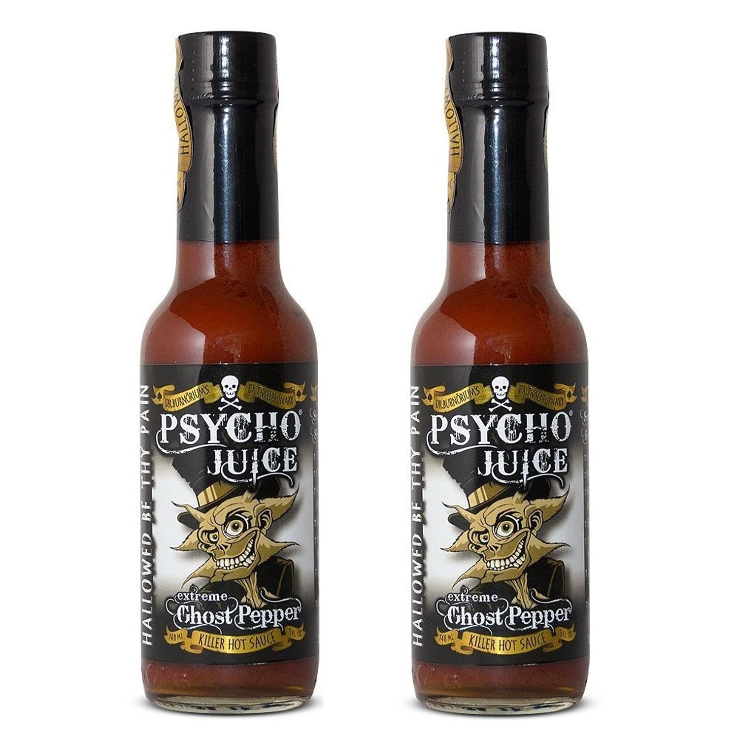 Psycho Juice Extreme Ghost Pepper Hot Sauce - 148ml (Pack of 2)