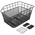 ANZOME Rear Bike Basket | Metal Wire Bicycle Rack with Waterproof Cover