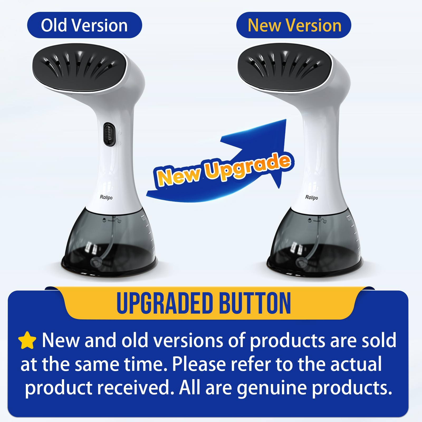 Rolipo Handheld Clothes Steamer | 400ml Garment Steamer for Home & Travel