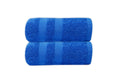 Manucci Egyptian Cotton Jumbo Bath Sheets | 500GSM Extra Large Blue - 2 Pack