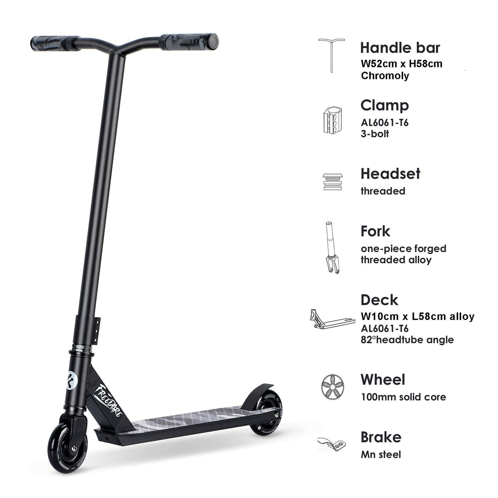 Freedare Pro Stunt Scooter – Freestyle Trick Scooter for Kids & Adults