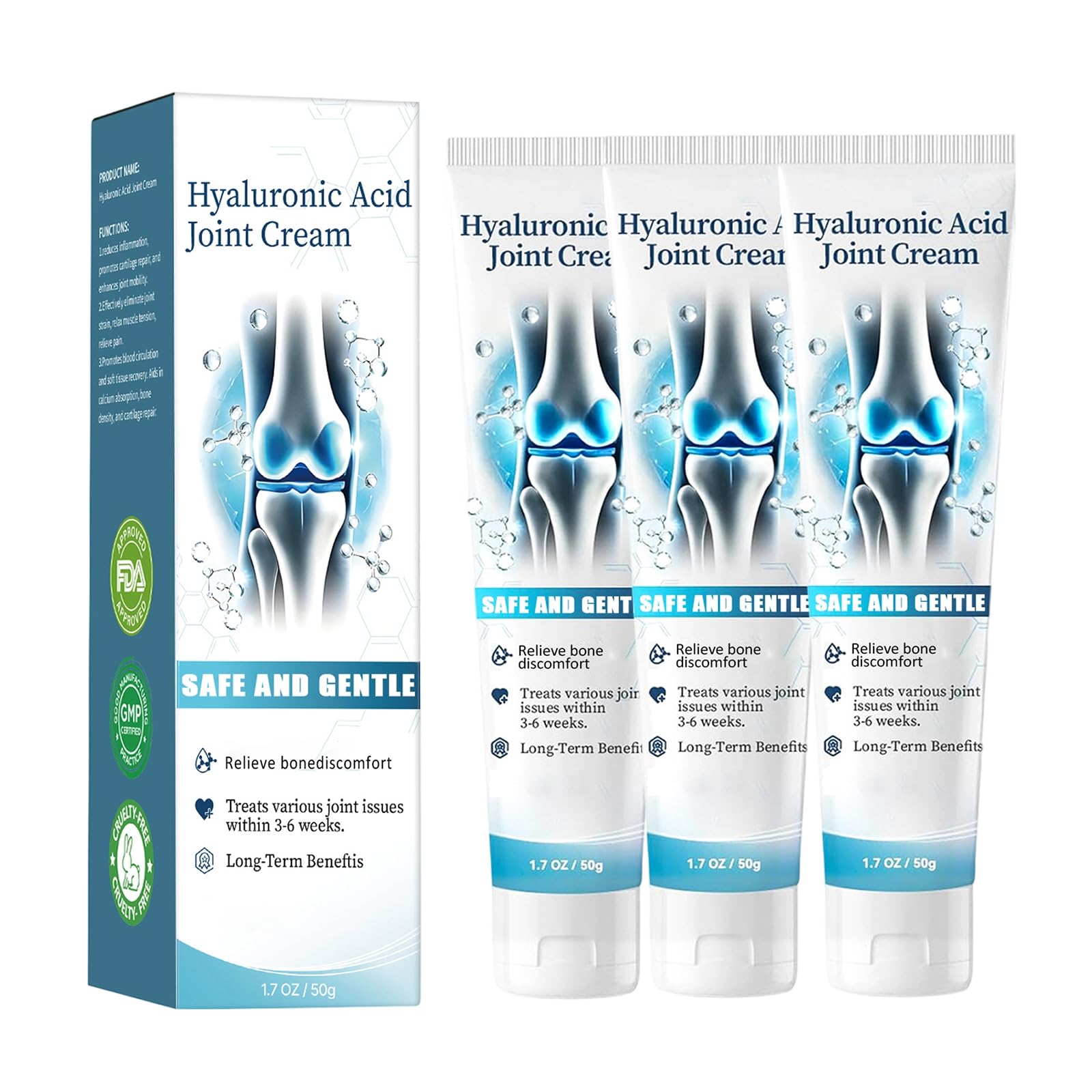 Hyaluronic Acid Joint Relief Cream – Cooling Deep Freeze Gel