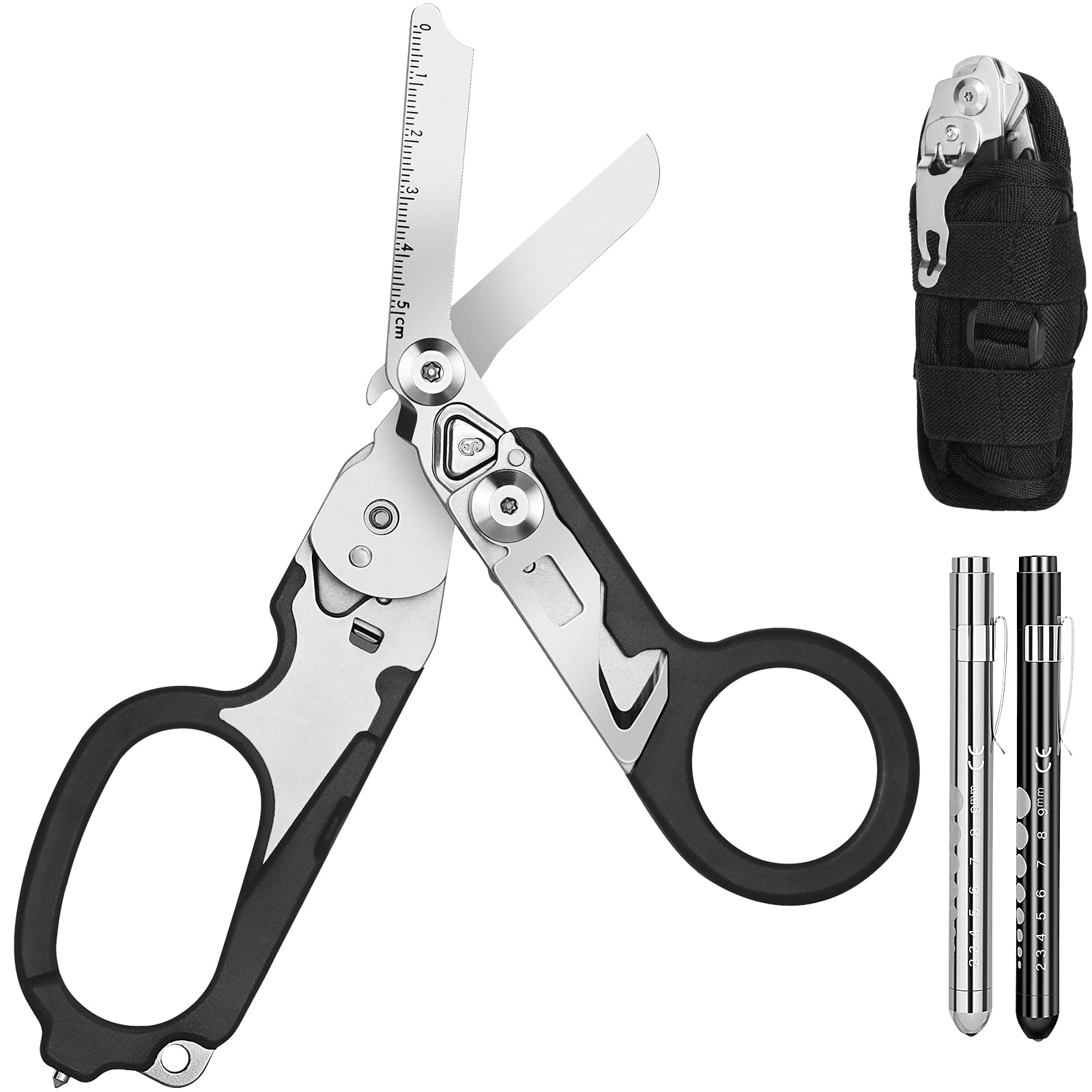 Awaiymi 6-in-1 Trauma Shears | Stainless Steel Medical Scissors