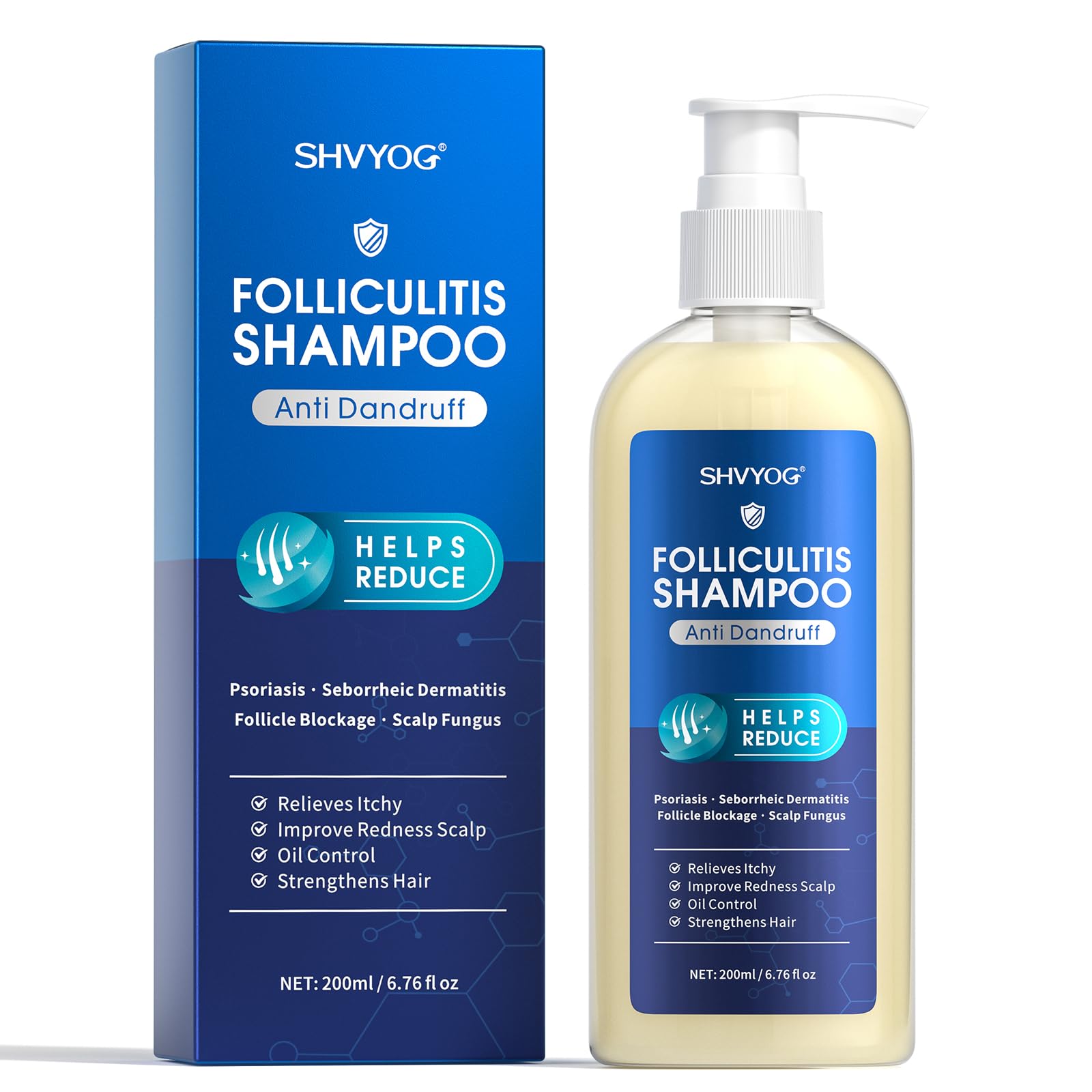 Jolof Store Folliculitis & Antidandruff Shampoo | Seborrheic Scalp Treatment