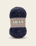 Sirdar Hayfield Bonus Aran Tweed Knitting Yarn - Navy Tweed (400g)