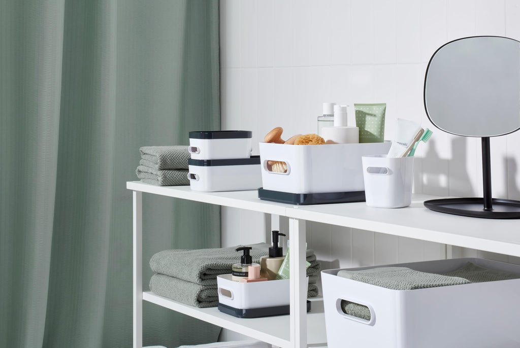 SmartStore Compact Storage Box L Lid Grey Durable Versatile | Perfect for Home Office Kitchen Organisation - image 3