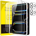 JETech iPad Pro 13-Inch Tempered Glass Screen & Camera Protector 2-Pack