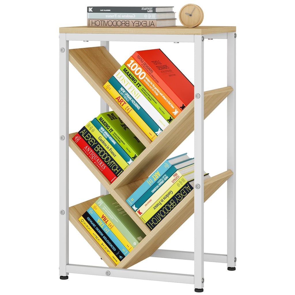 IBUYKE 5 Tier Tree Bookshelf,Small Desktop Bookshelf,Natural TBC003N - image 1
