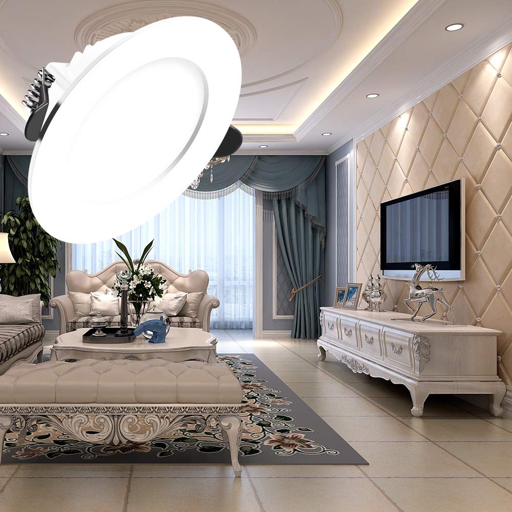 Tofisr 7W LED Recessed Ceiling Downlights | 4500K Aluminum Spotlights