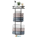 HapiRm 3-Tier Wall Mounted Towel Rack | Stainless Steel with Hooks