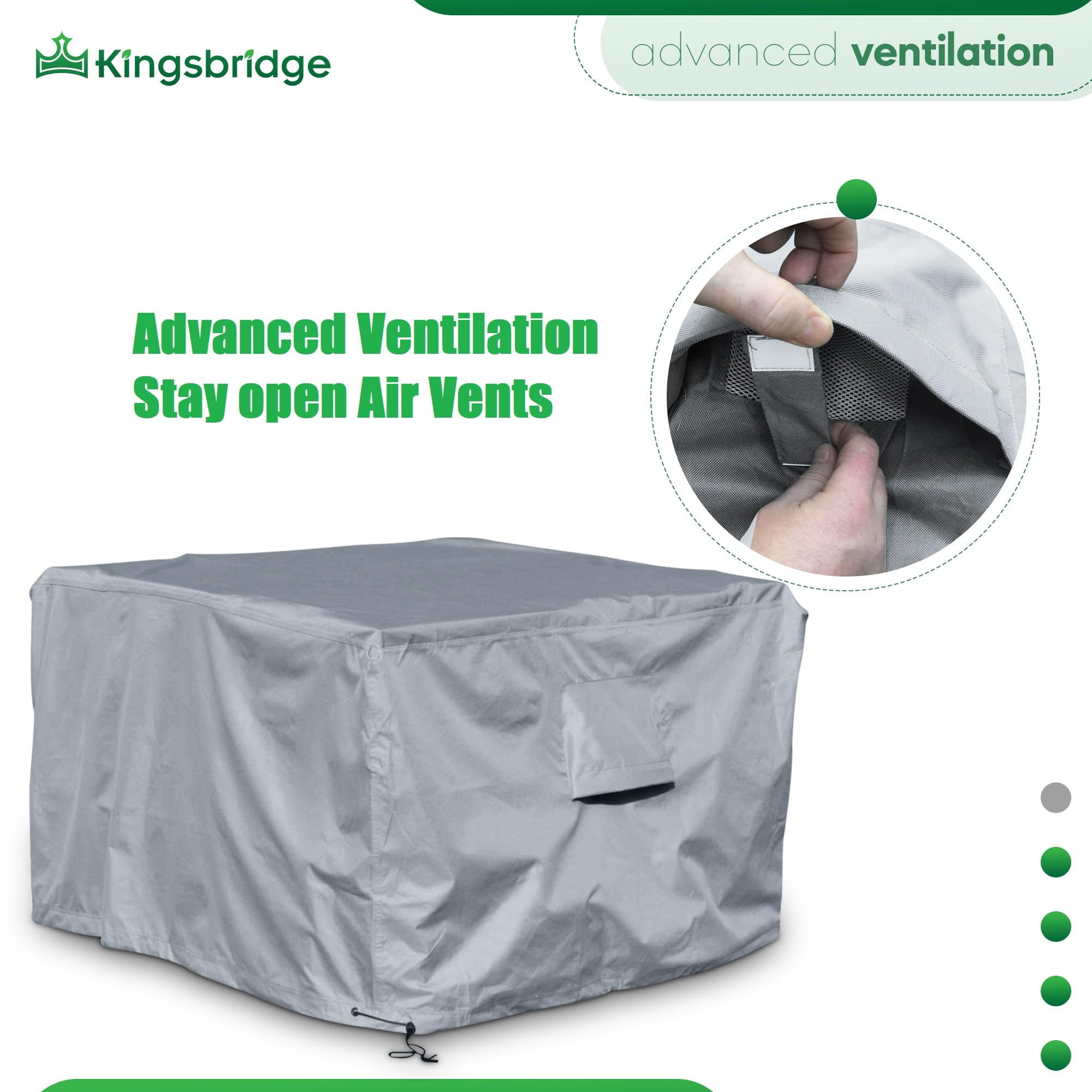 Kingsbridge 135cm Cube Garden Furniture Cover | 600D Heavy Duty Waterproof